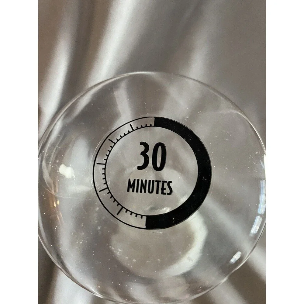 hour glass white sand timer 30 minutes excellent condition